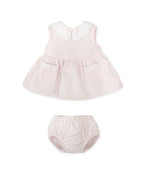 Babyjurk met broekje roze