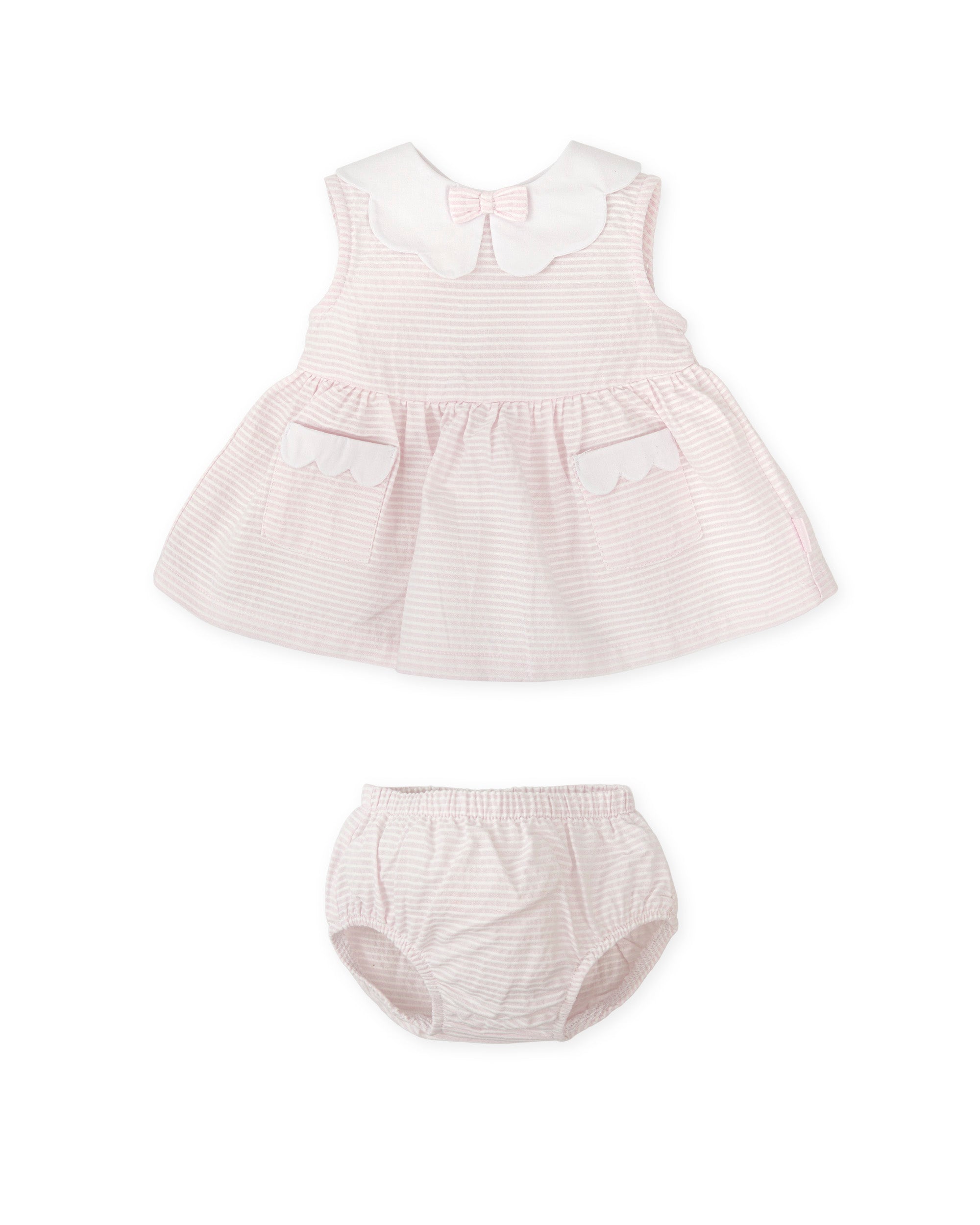 Babyjurk met broekje roze