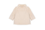 Pluche babyjas ecru faux fur kraag – achteraanzicht DK134