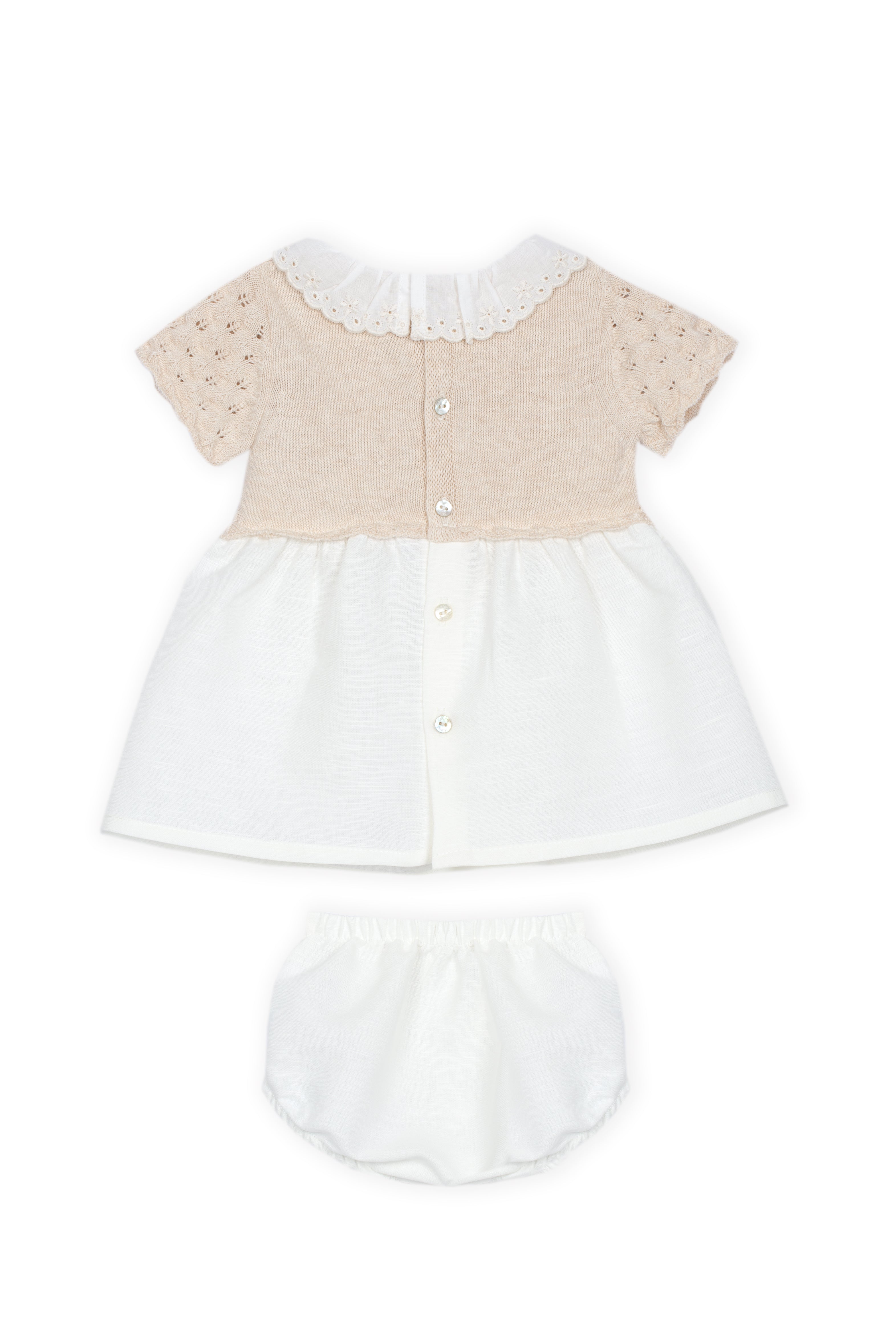 Jurkje met onderbroekje beige/off-white