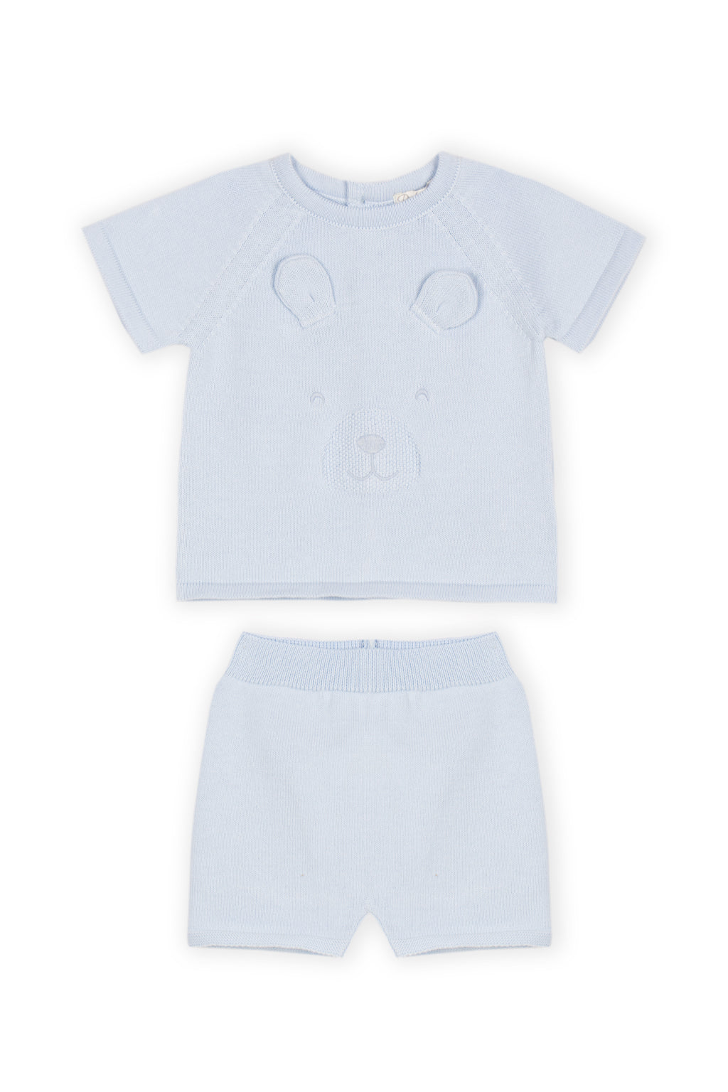 Newborn set beer blauw baby Dr. Kid voorkant