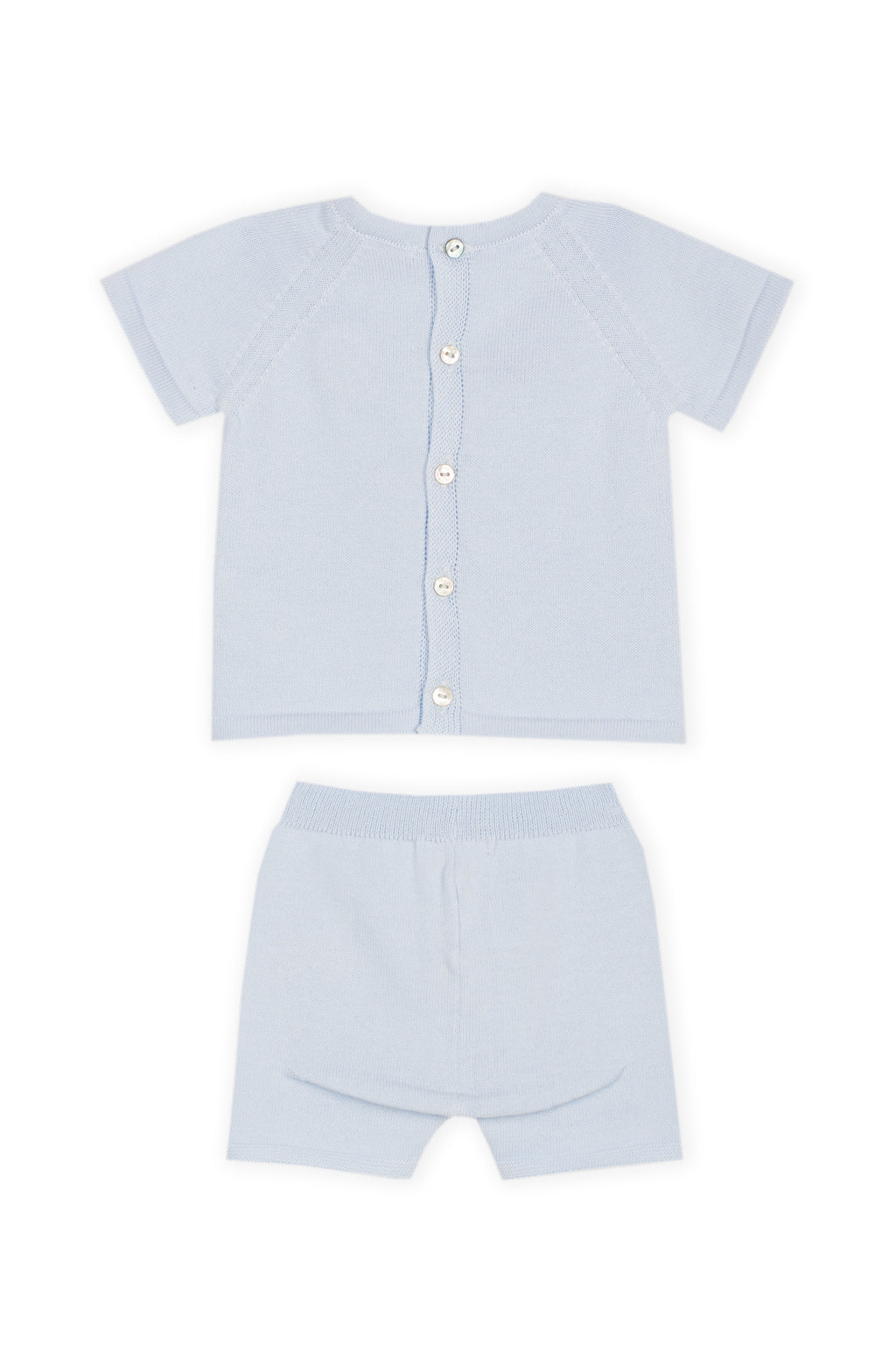 Dr. Kid newborn set beer blauw baby achterkant