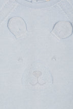Newborn set beer blauw baby Dr. Kid detail print
