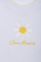 Top madeliefje meisjes Dr. Kid detail print