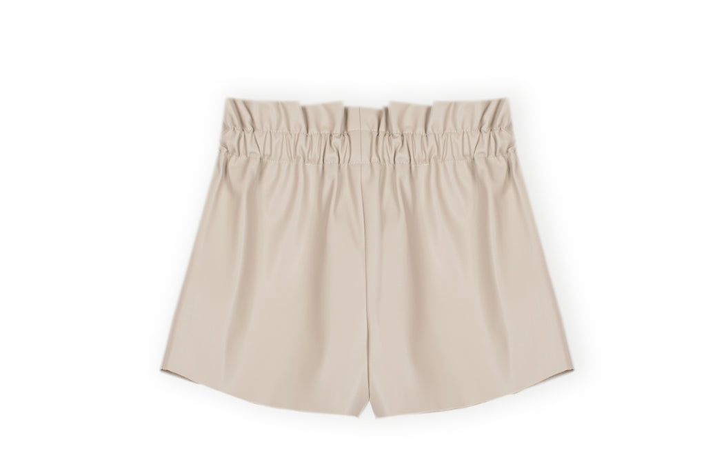Dr. Kid beige skort – achterkant met elastische tailleband, meisjeskleding