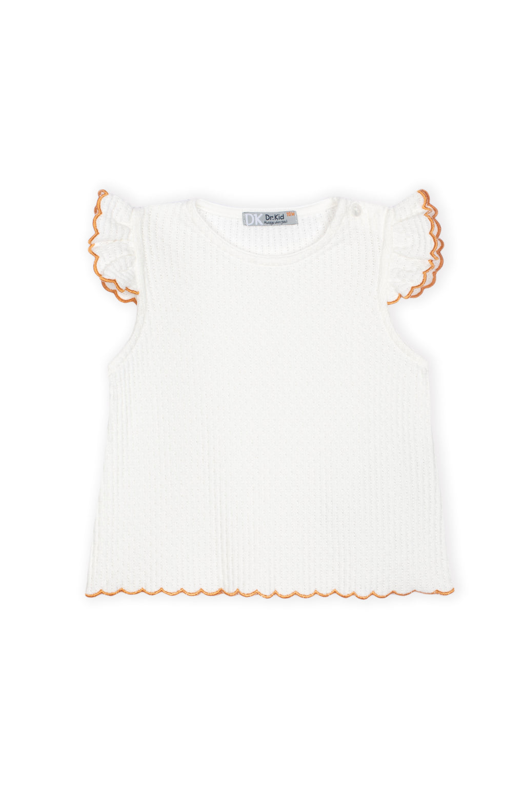 Top + korte broek oranje