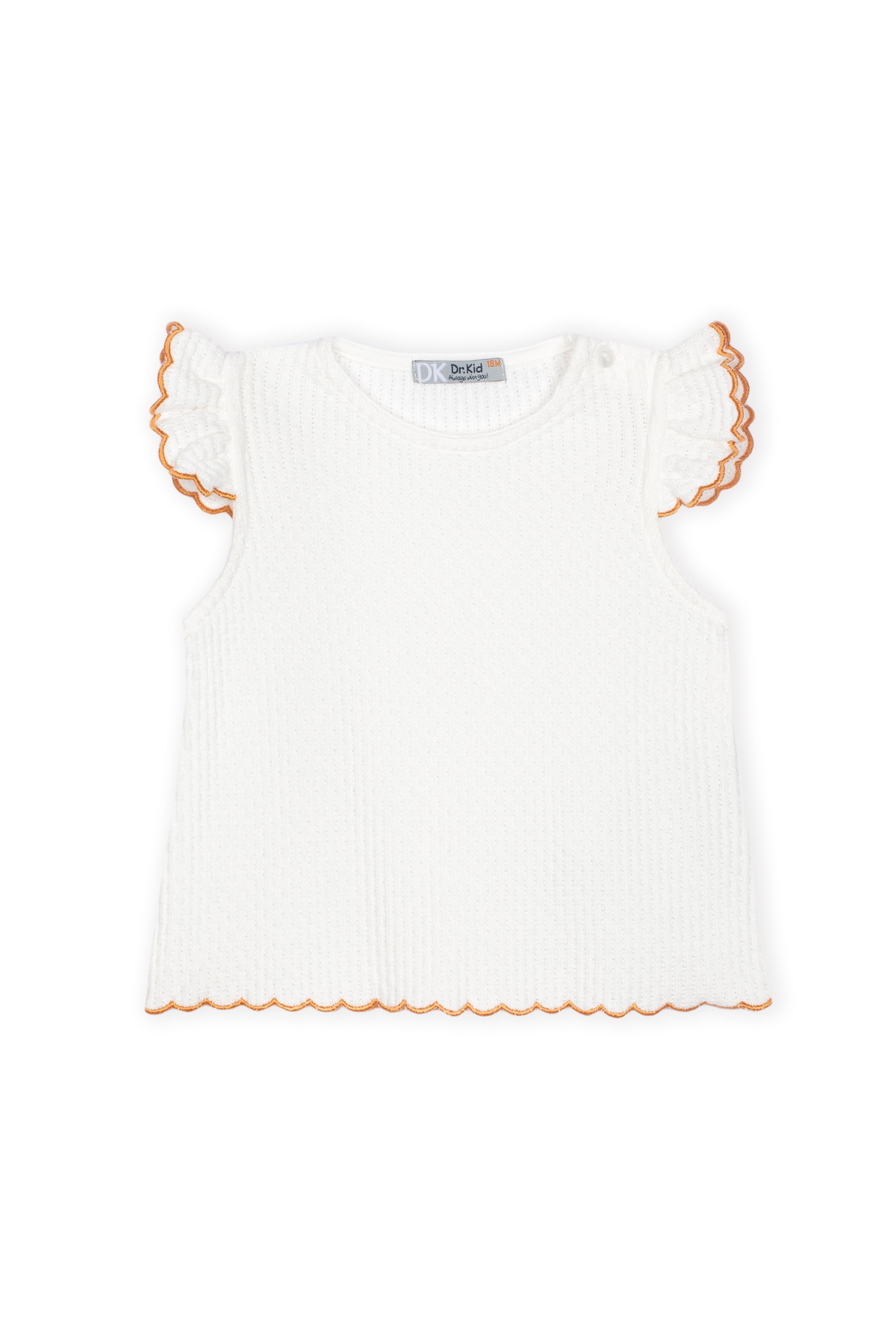 Top + korte broek oranje