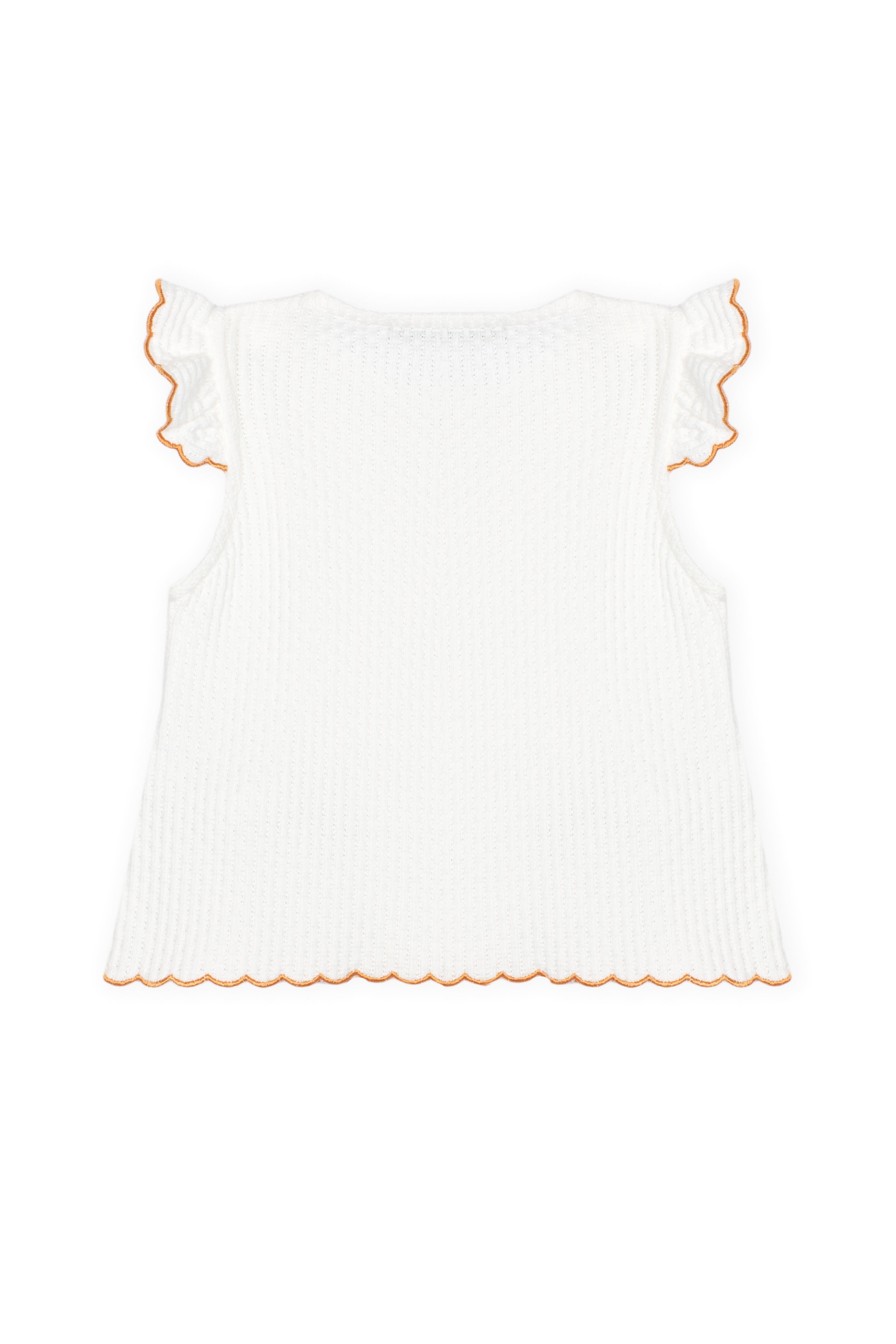 Top + korte broek oranje