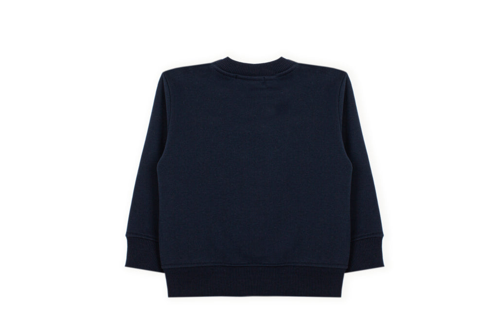 ribgebreide boorden, achterkant sweater