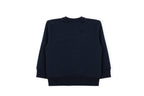 ribgebreide boorden, achterkant sweater