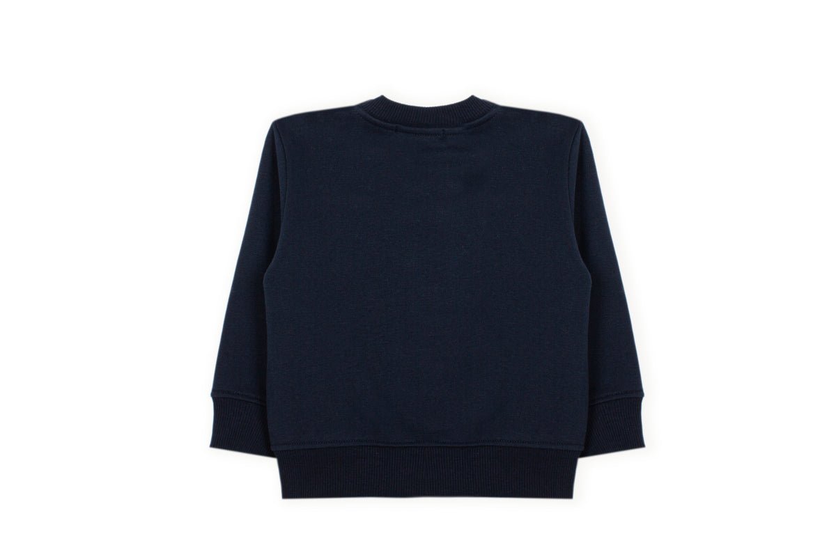 ribgebreide boorden, achterkant sweater