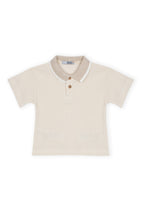 Dr. Kid polo beige jongens voorkant