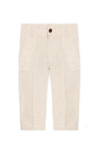 Beige linnen broek