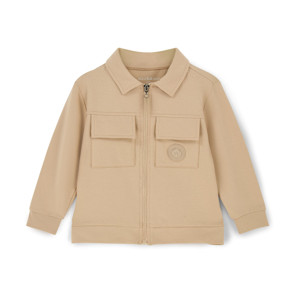 Mitch&Son overshirt Princeton detail knoopjes en zakken
