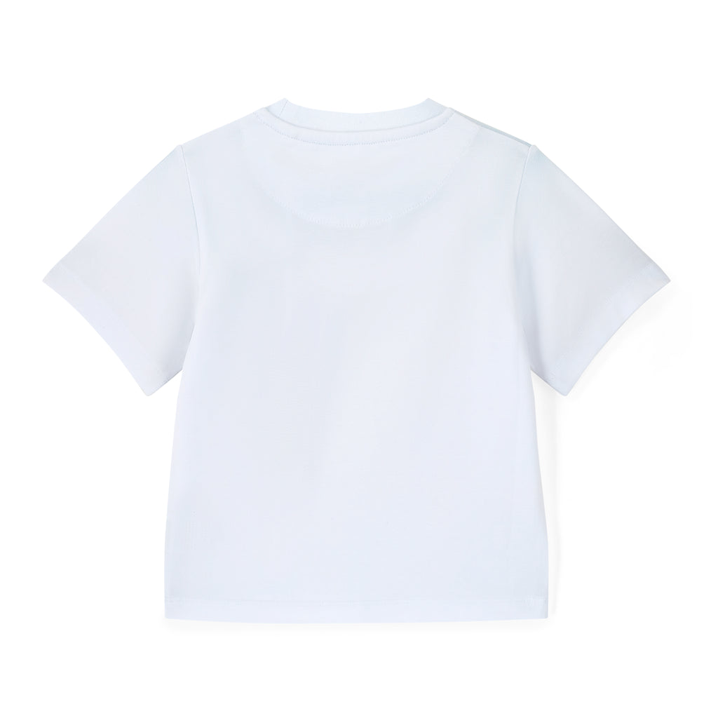 Mitch&Son T-shirt Patrick achterkant wit jongens volledig