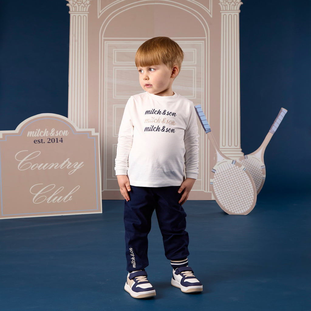 Mitch & Son Longsleeve Sutton Wit Jongens – Art. MS26412 | Jeetje Miena