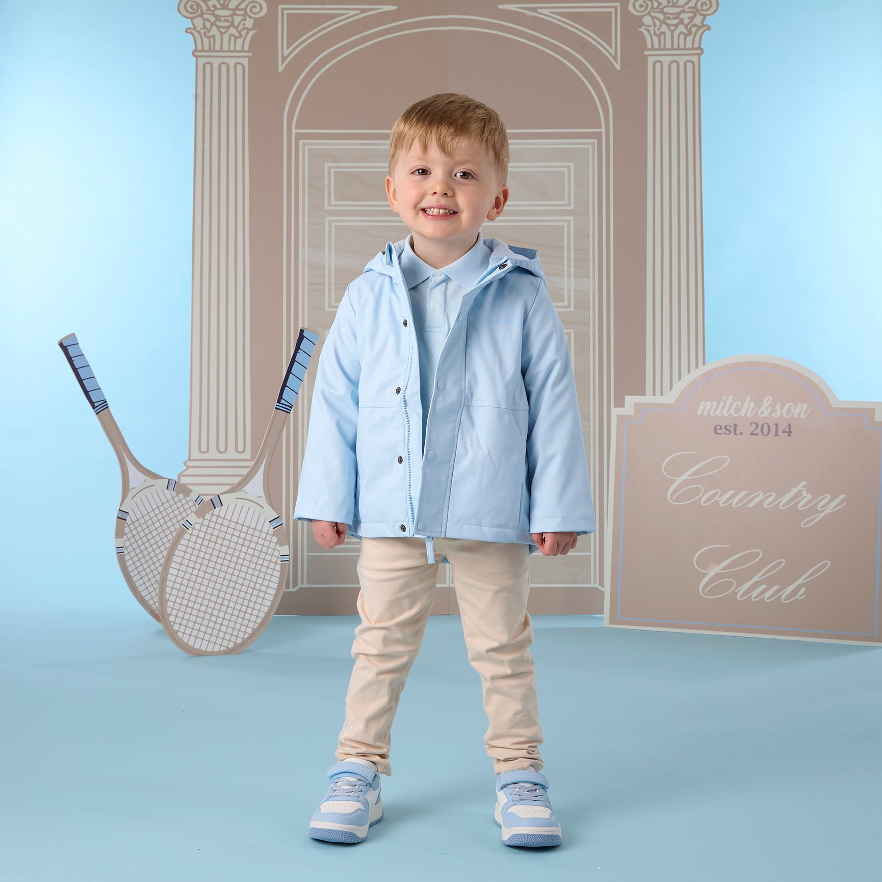 Mitch & Son Winterjas Shane Lichtblauw Jongens – Art. MS26420 | Jeetje Miena