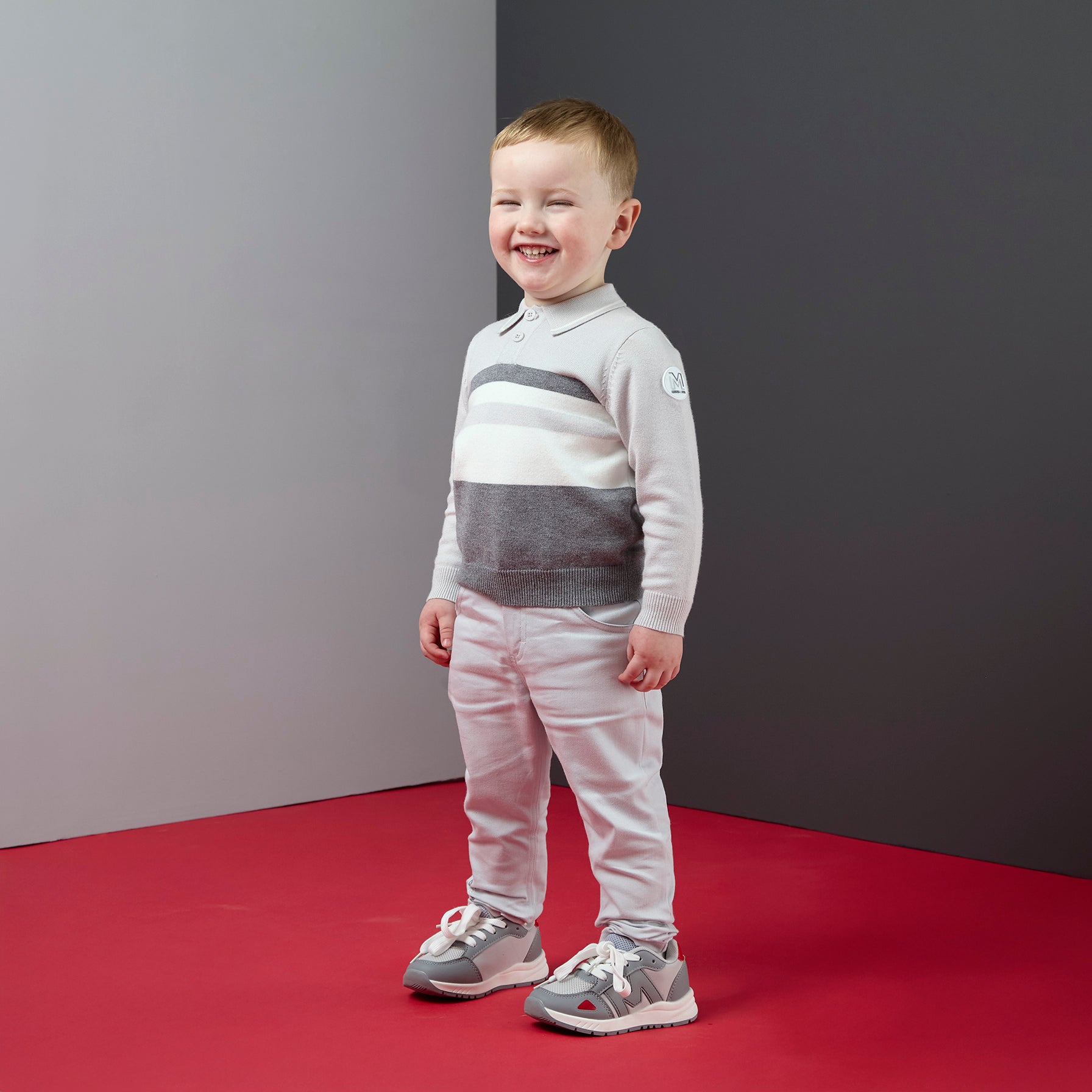Mitch & Son 2-delige Set Trace & Tighe Grijs Jongens – Campagnefoto | Art. MS26518 & MS26520