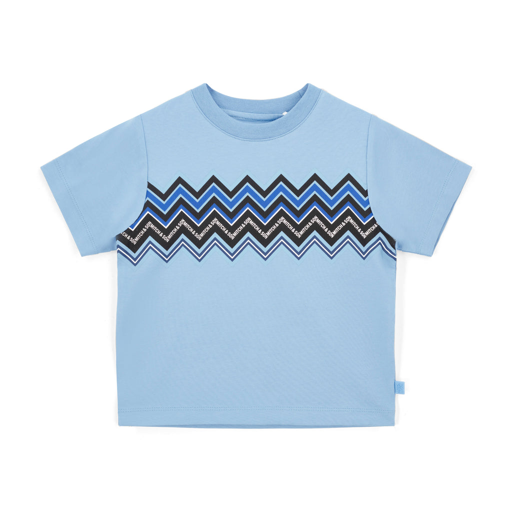 Mitch & Son Wallace T-shirt jongens navy voorkant MS26611