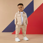 Mitch&Son set Princeton 2-delig jongens overshirt en jogger voorkant